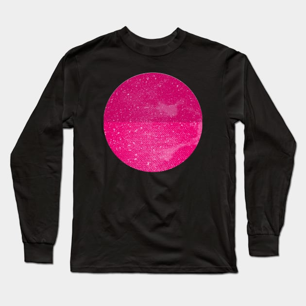 Pink Planet Long Sleeve T-Shirt by Designuper